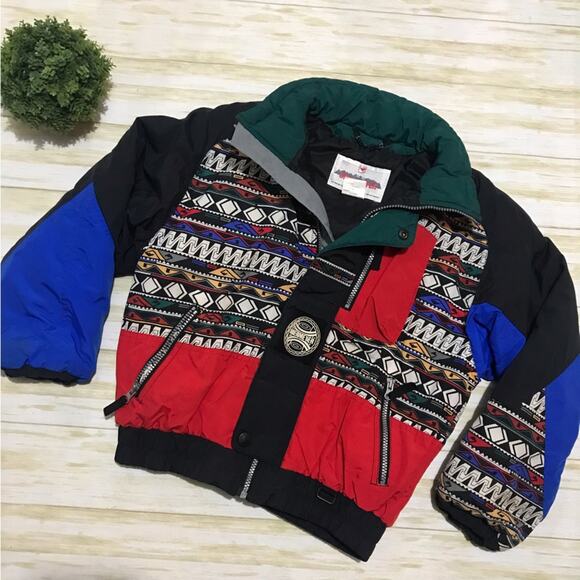 Obermeyer Other - Obermeyer Vintage Retro 80s Quilted Ski Snowboard Jacket Coat Juniors Size 12